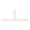 Ekena Millwork Portland Architectural Grade PVC Gable Bracket, 84"W x 35"H x 2"D x 6"F, 10/12 Pitch GBP084X35X0206POR00 - alternate 3